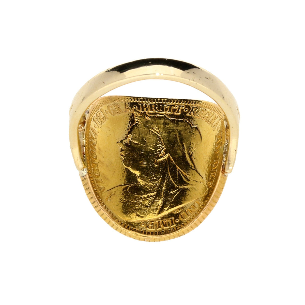 1894 Bent-Over Full Sovereign Ring - 9.10g