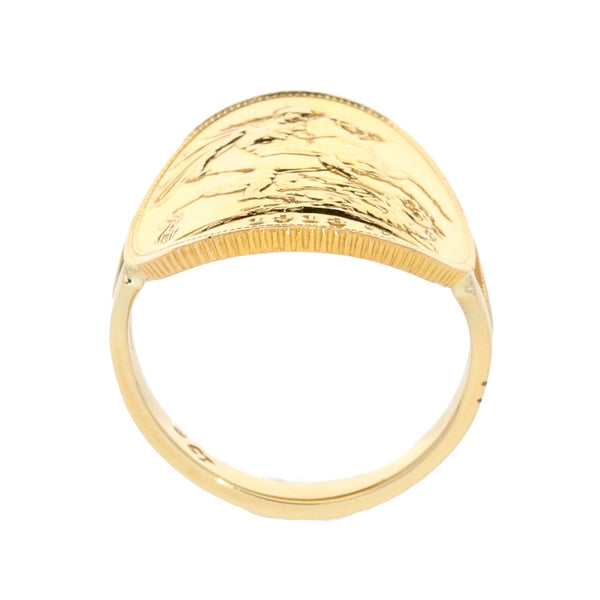 1913 Full Bent-Over Sovereign Ring - 9.60g
