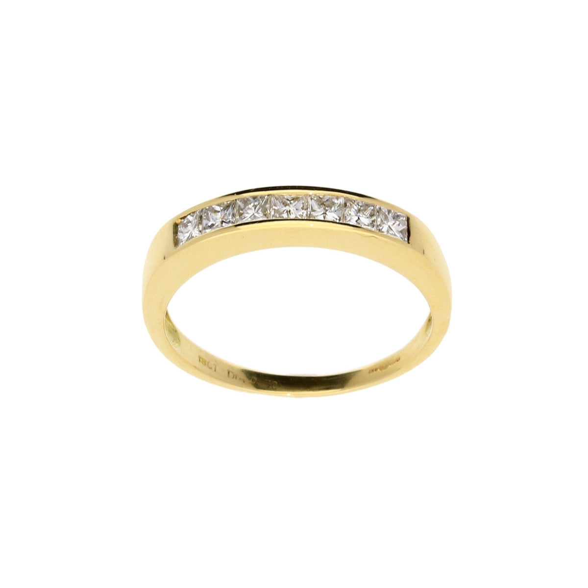 18ct Yellow Gold Half Eternity Ring - 0.50ct