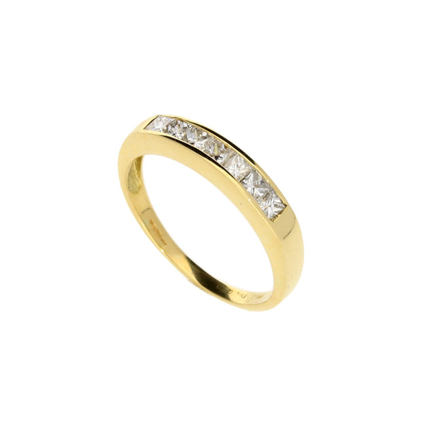 18ct Yellow Gold Half Eternity Ring - 0.50ct