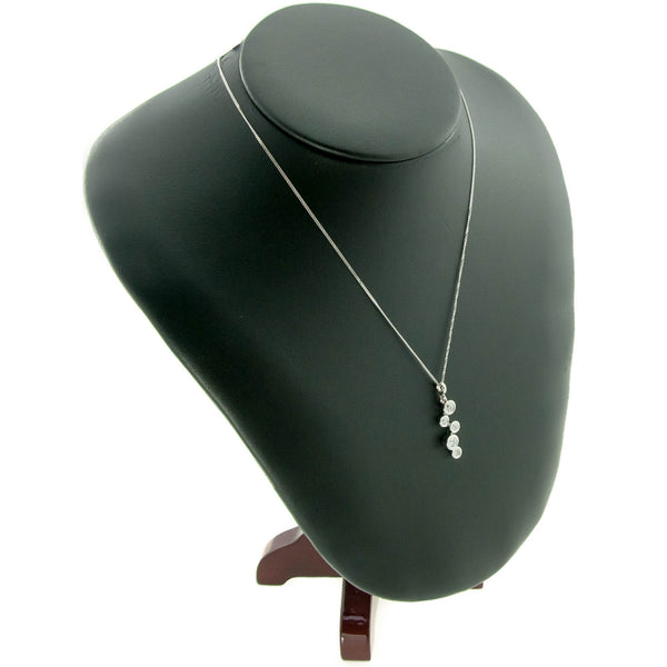 18ct White Gold 0.70ct Diamond Pendant & Chain