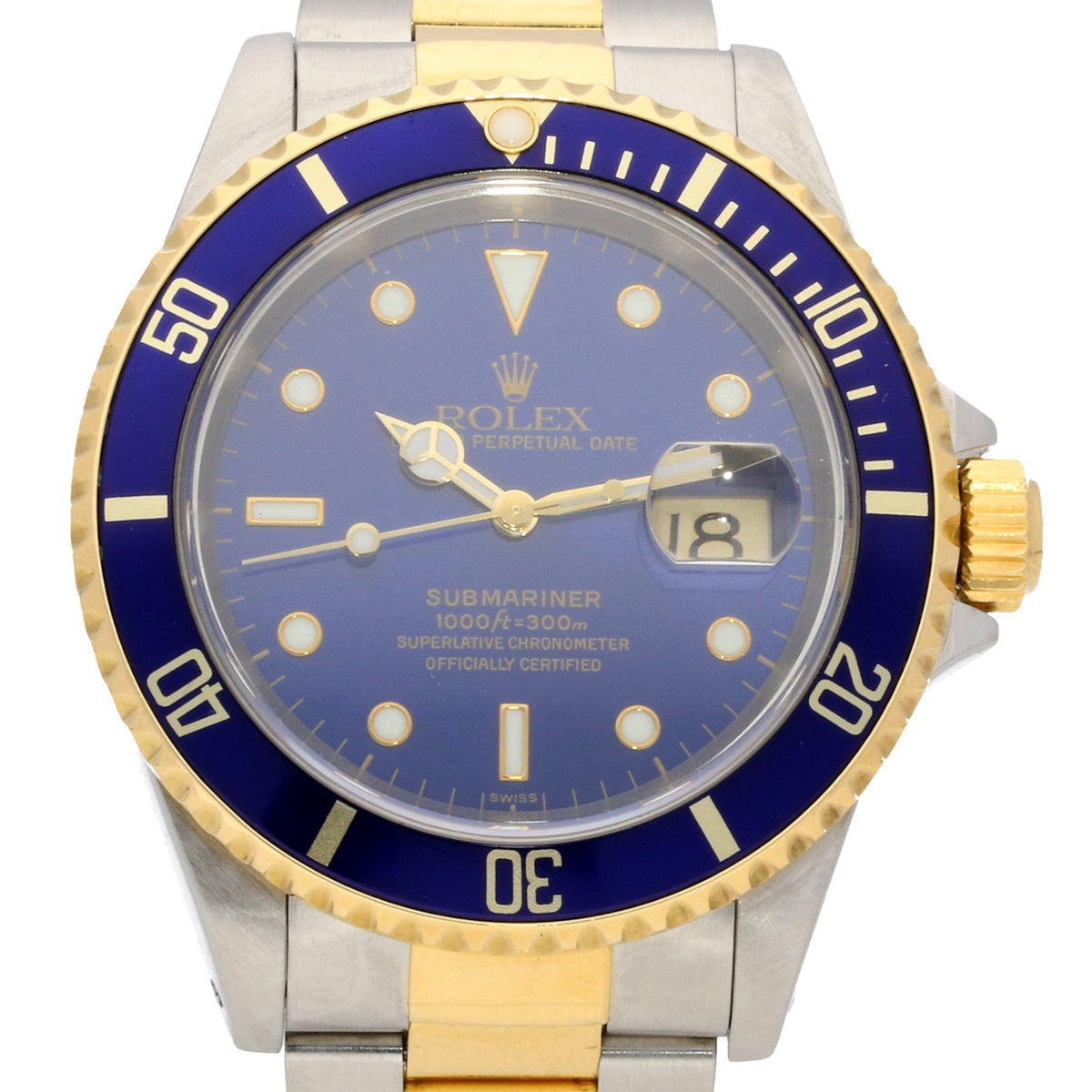 Submariner 16613 - Gents Watch - Blue Dial - 1999