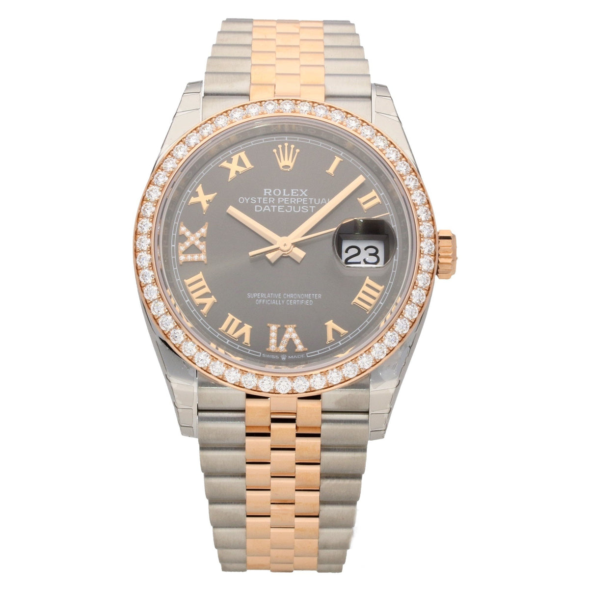 Datejust 126281RBR - Diamond Bezel & Dial - Unworn 2018