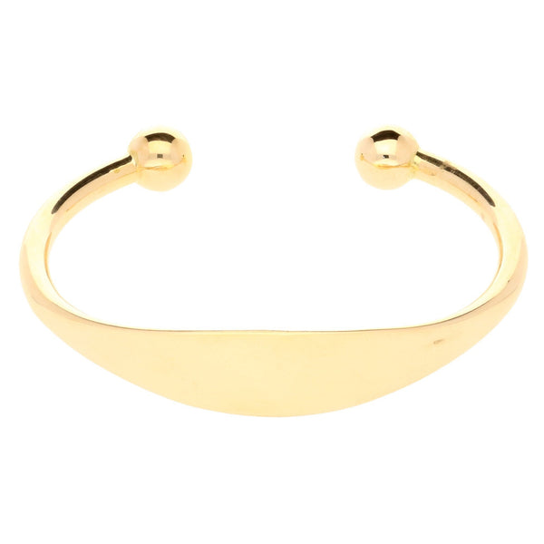 9ct Yellow Gold Gents 'ID-Torque' Bangle - 30.5g