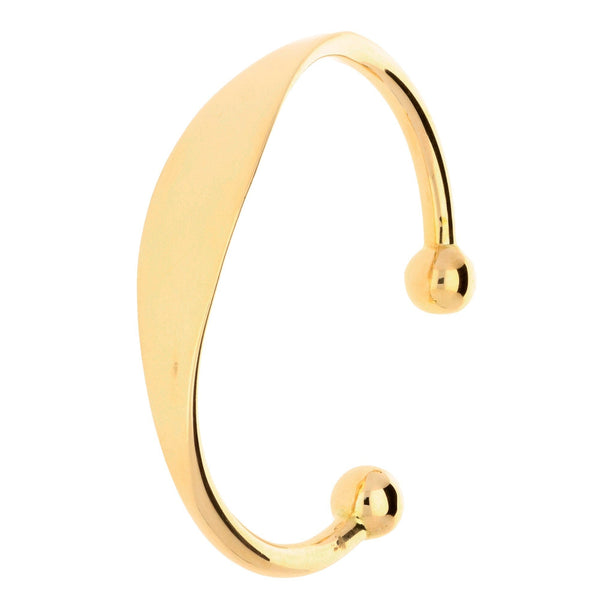 9ct Yellow Gold Gents 'ID-Torque' Bangle - 30.5g