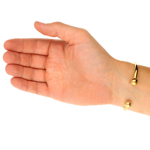 9ct Yellow Gold Gents 'ID-Torque' Bangle - 30.5g