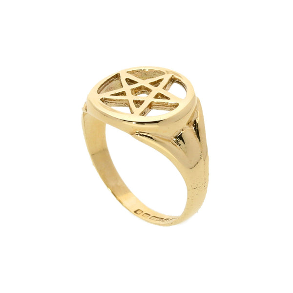 9ct Yellow Gold '5 Pointed-Star' Ring - 2.8g