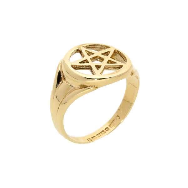 9ct Yellow Gold '5 Pointed-Star' Ring - 2.8g