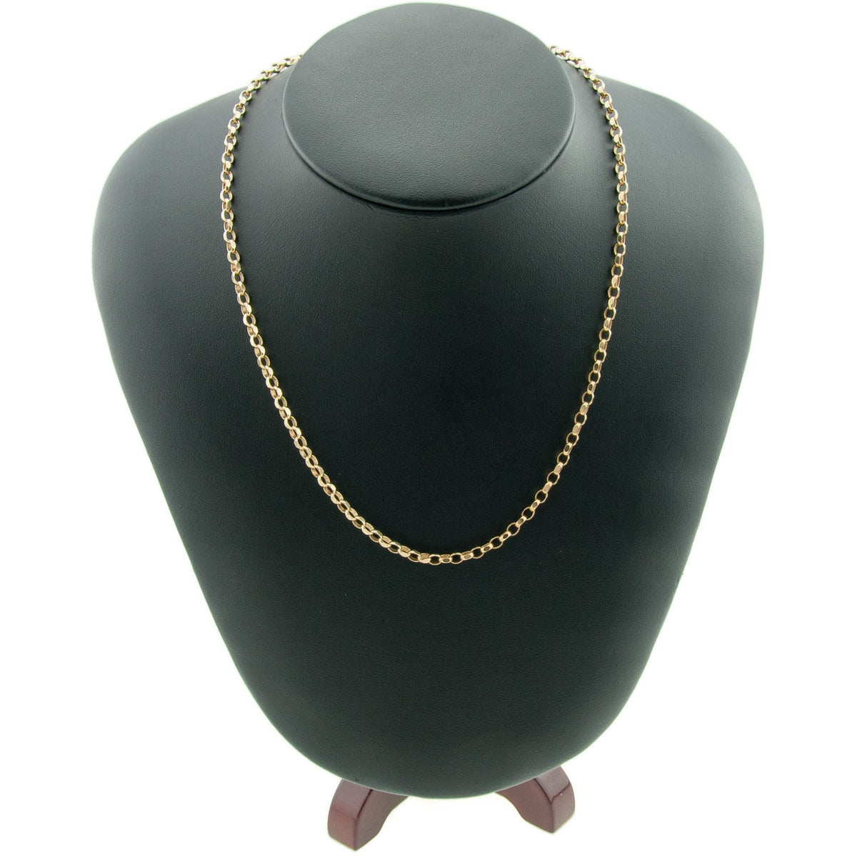 9ct Yellow Gold 'Diamond-Cut' 22-Inch Belcher Chain - 10.3g