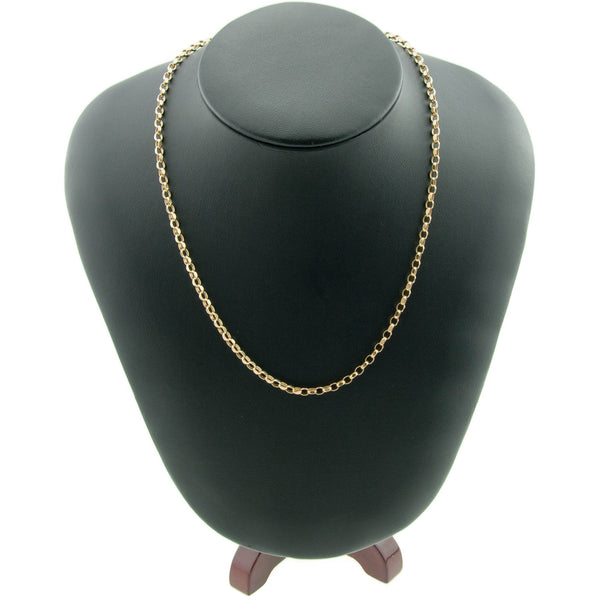 9ct Yellow Gold 'Diamond-Cut' 22-Inch Belcher Chain - 10.3g