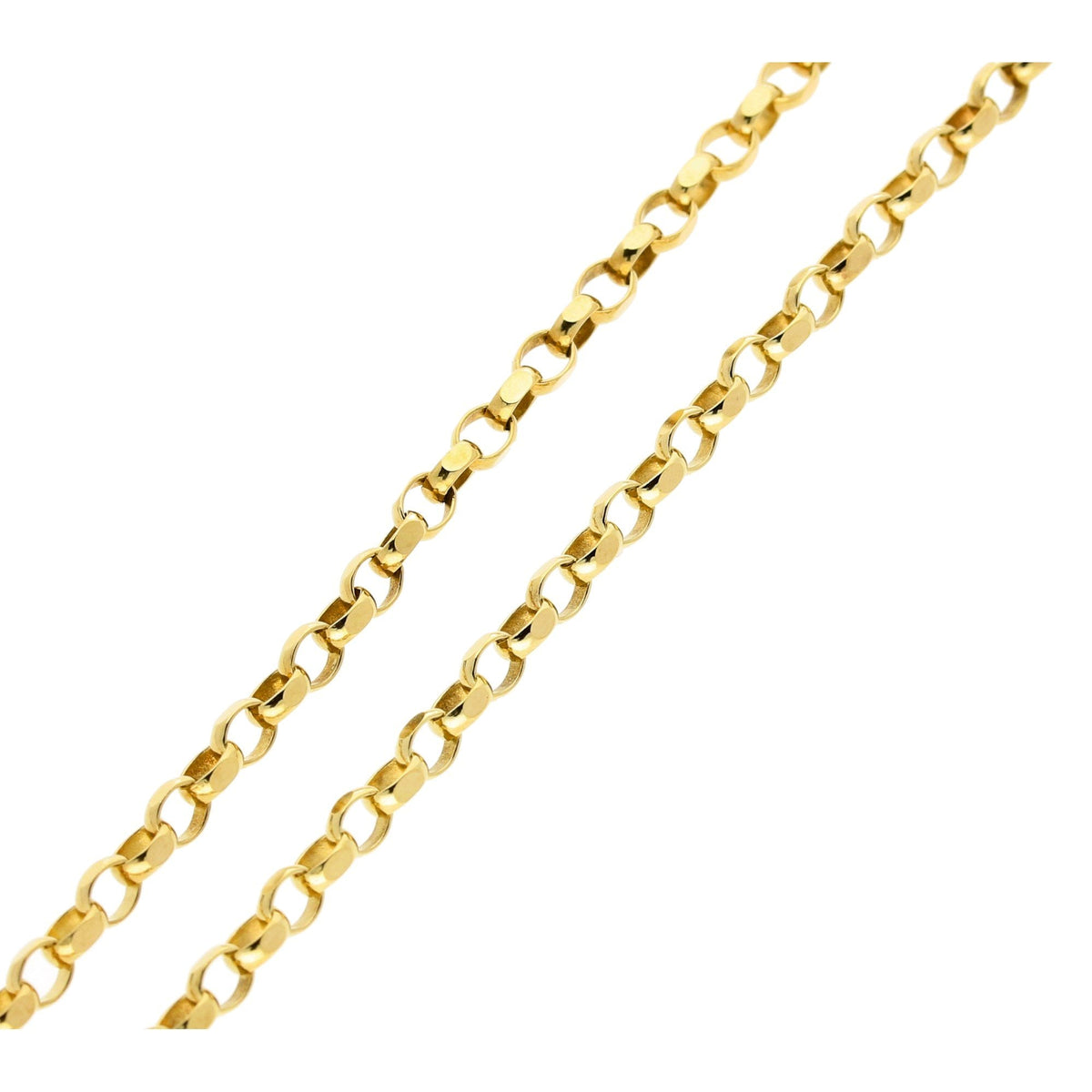 9ct Yellow Gold 'Diamond-Cut' 22-Inch Belcher Chain - 10.3g
