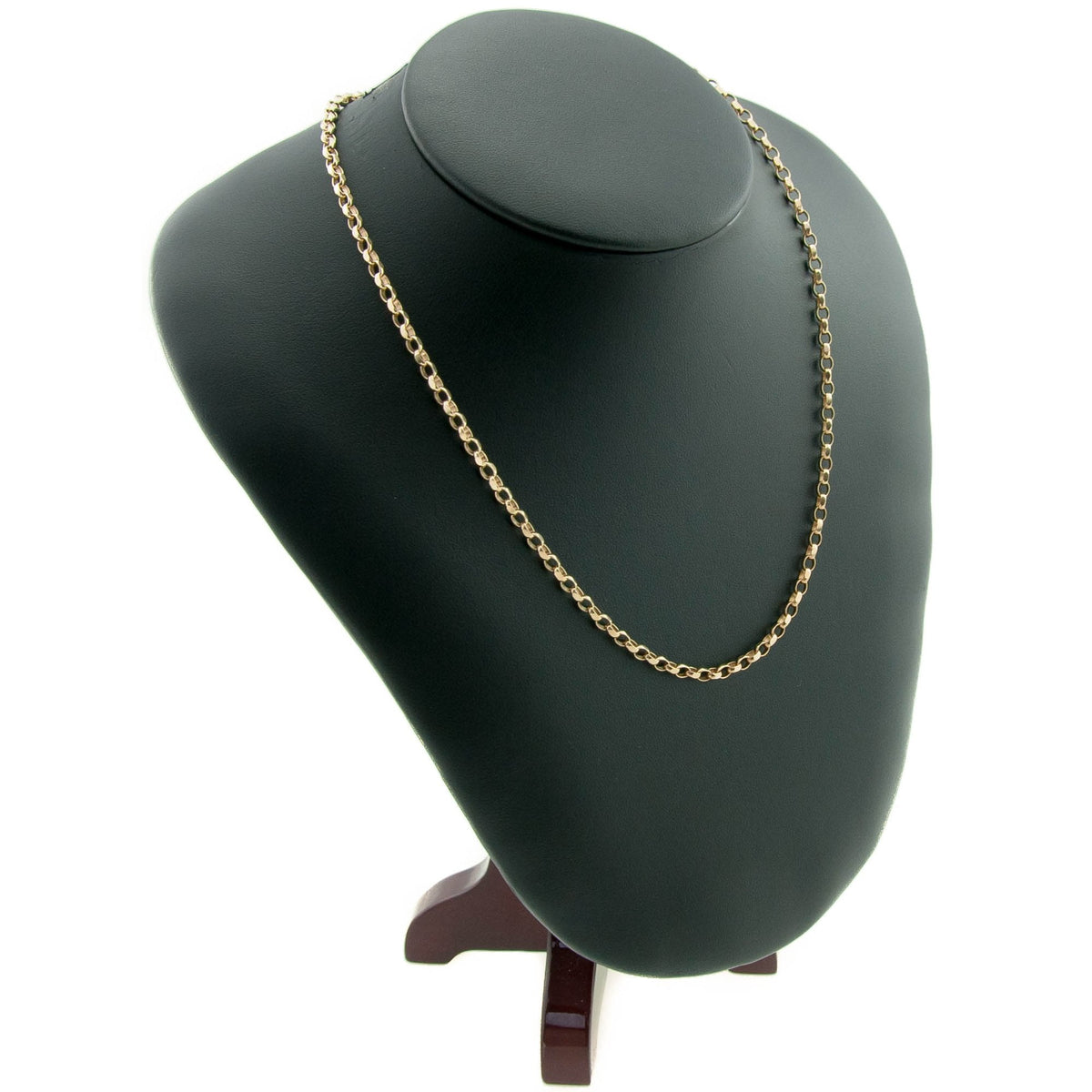 9ct Yellow Gold 'Diamond-Cut' 22-Inch Belcher Chain - 10.3g