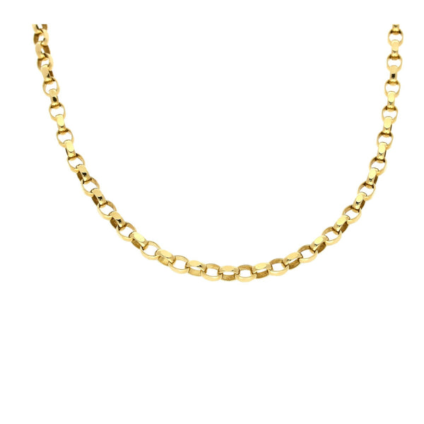 9ct Yellow Gold 'Diamond-Cut' 22-Inch Belcher Chain - 10.3g