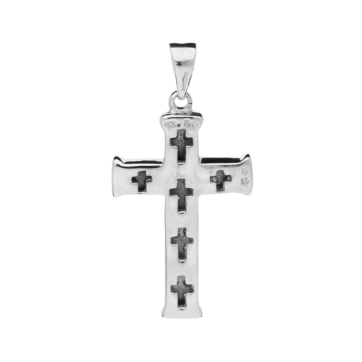 9ct White Gold Diamond Cross - 0.50ct