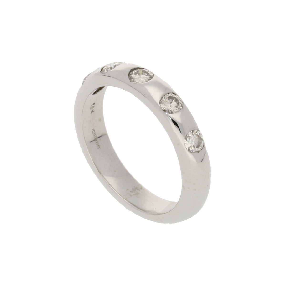 18ct White Gold Diamond Wedding Ring - 0.50ct