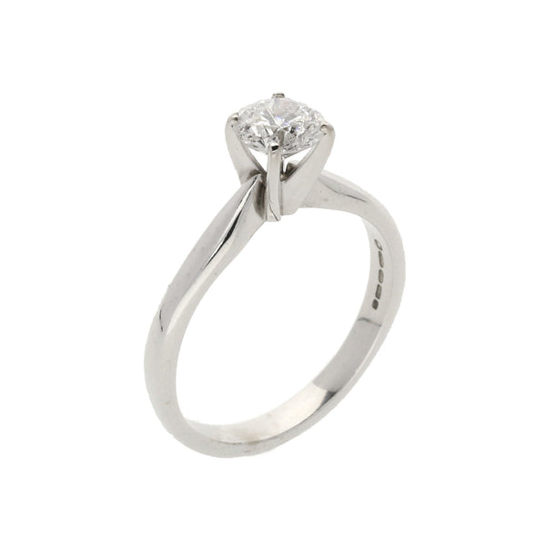 18ct White Gold Diamond Engagement Ring - 0.79ct