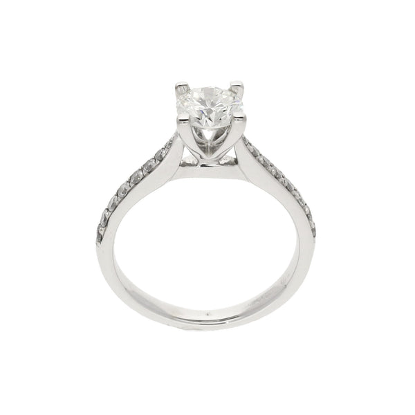 18ct White Gold Diamond Engagement Ring - 0.66ct