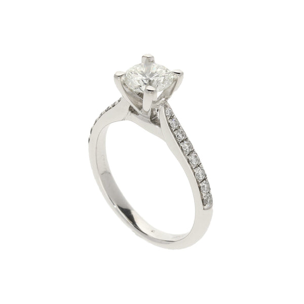 18ct White Gold Diamond Engagement Ring - 0.66ct