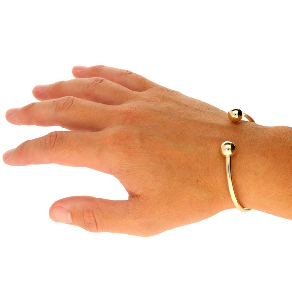 9ct Yellow Gold Torque Bangle - 15.0g