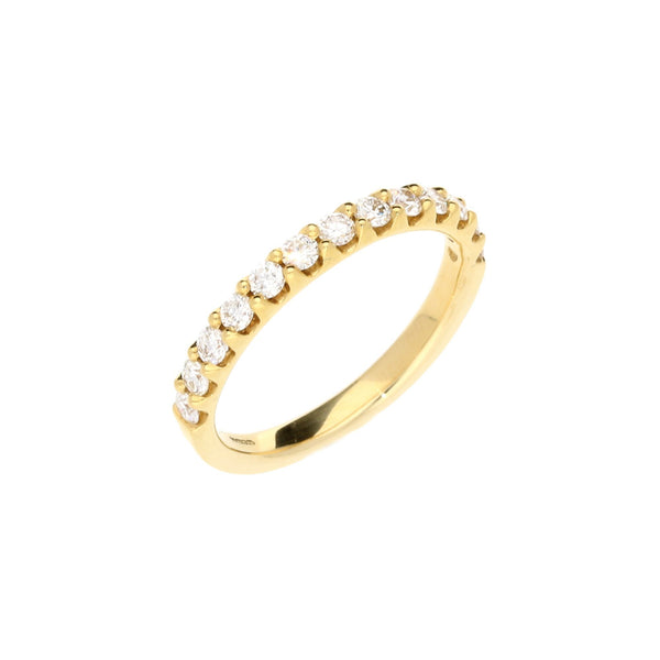 18ct Yellow Gold Diamond Half Eternity Ring - 0.50ct