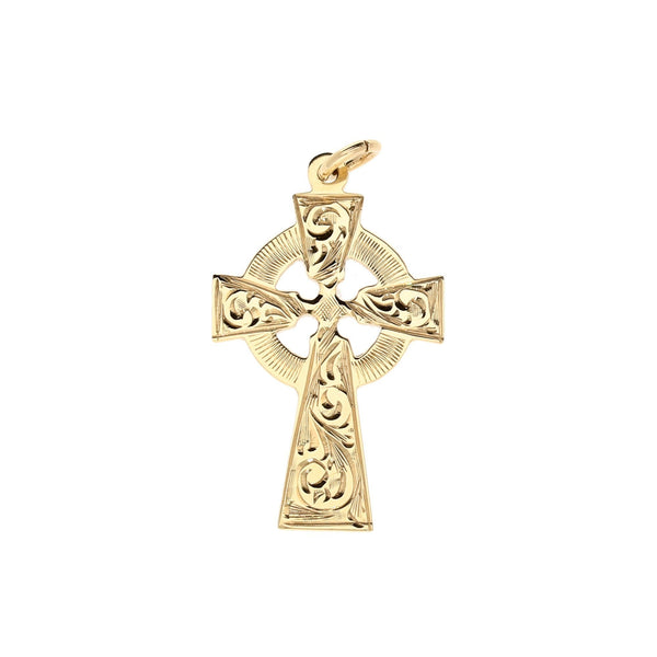 9ct Yellow Gold 'Celtic-Cross' - 2.10g