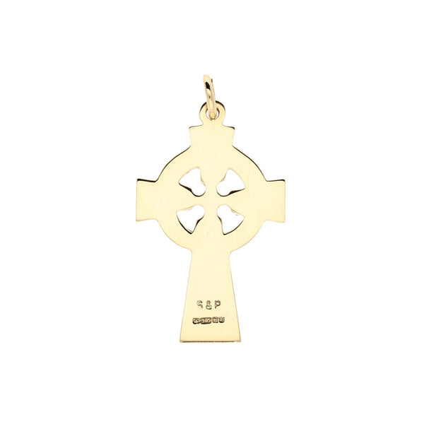 9ct Yellow Gold 'Celtic-Cross' - 2.10g