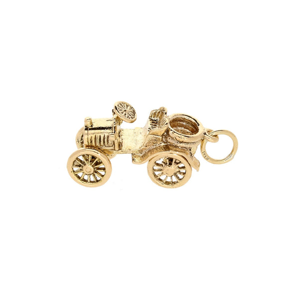 9ct Yellow Gold 'Motor-Car' Charm - 3.5g