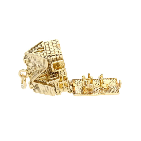 9ct  Yellow Gold 'Pub' Charm - 5.4g