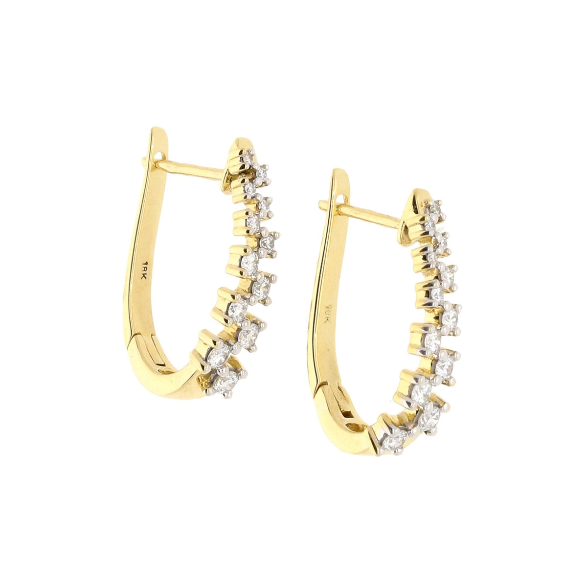 18ct Yellow Gold 0.56ct Diamond Earrings