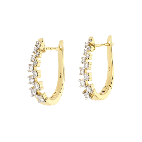 18ct Yellow Gold 0.56ct Diamond Earrings