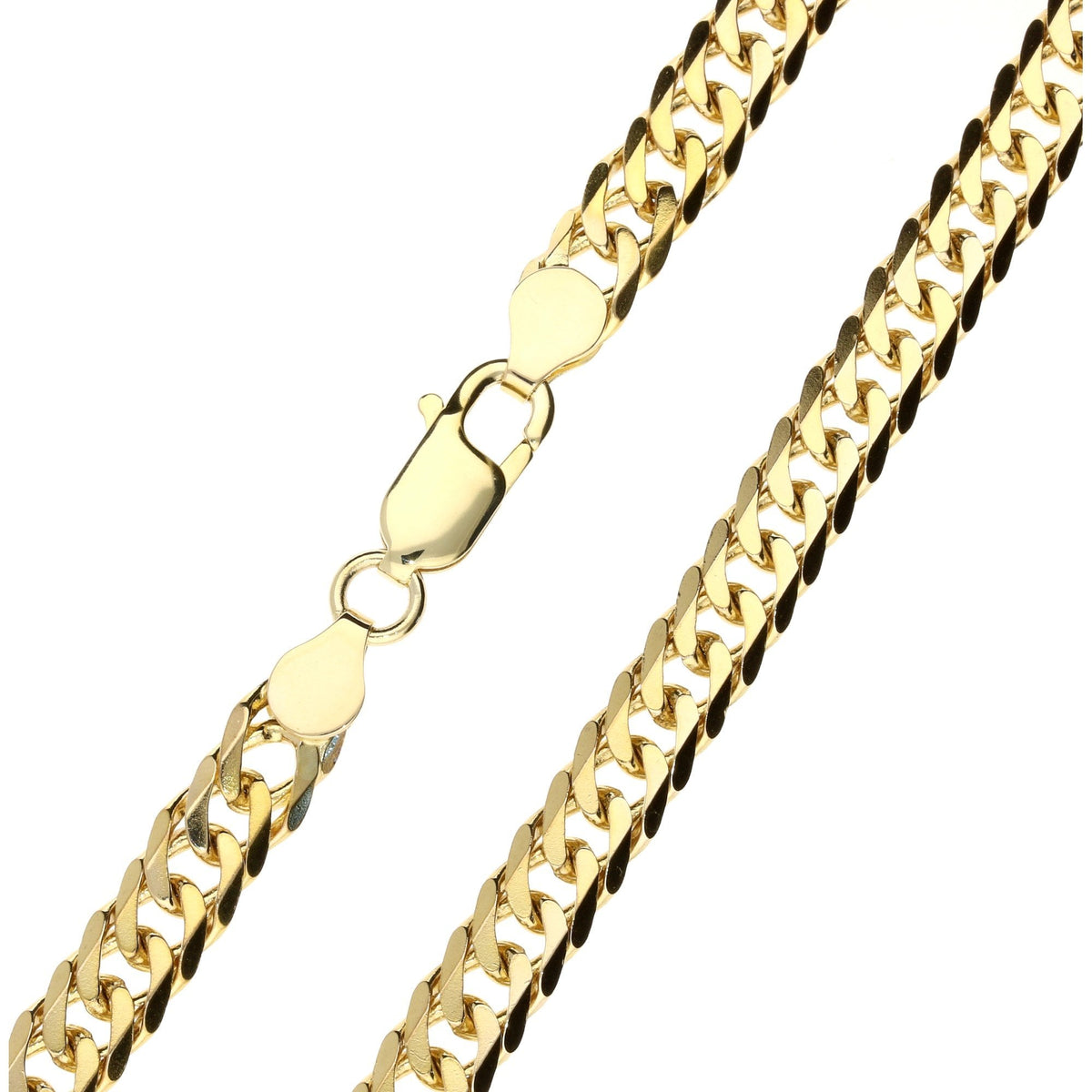 9ct Yellow Gold 'Double-Curb' Chain - 41.80g