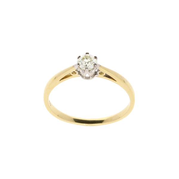 18ct Yellow Gold 0.25ct Diamond Engagement Ring