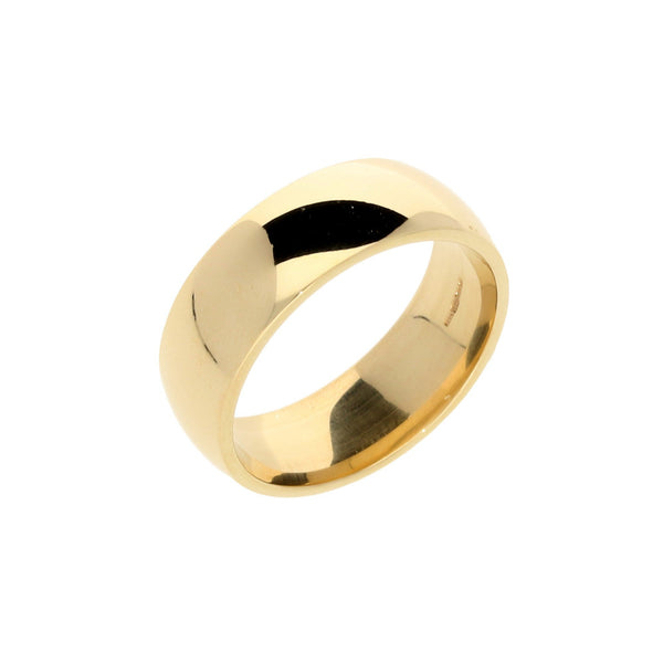 9ct Yellow Gold 7mm Court Wedding Ring - 7.0g