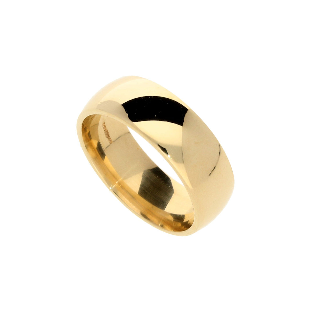 9ct Yellow Gold 7mm Court Wedding Ring - 7.0g