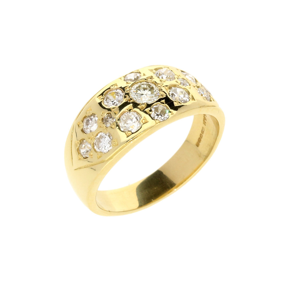 18ct Yellow Gold Diamond Ring - 1.38ct