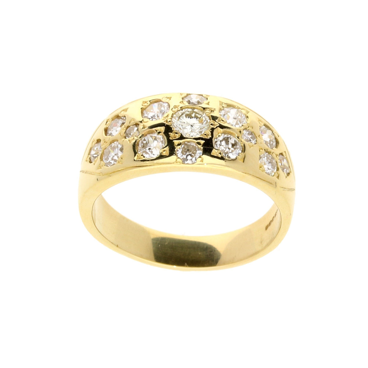 18ct Yellow Gold Diamond Ring - 1.38ct