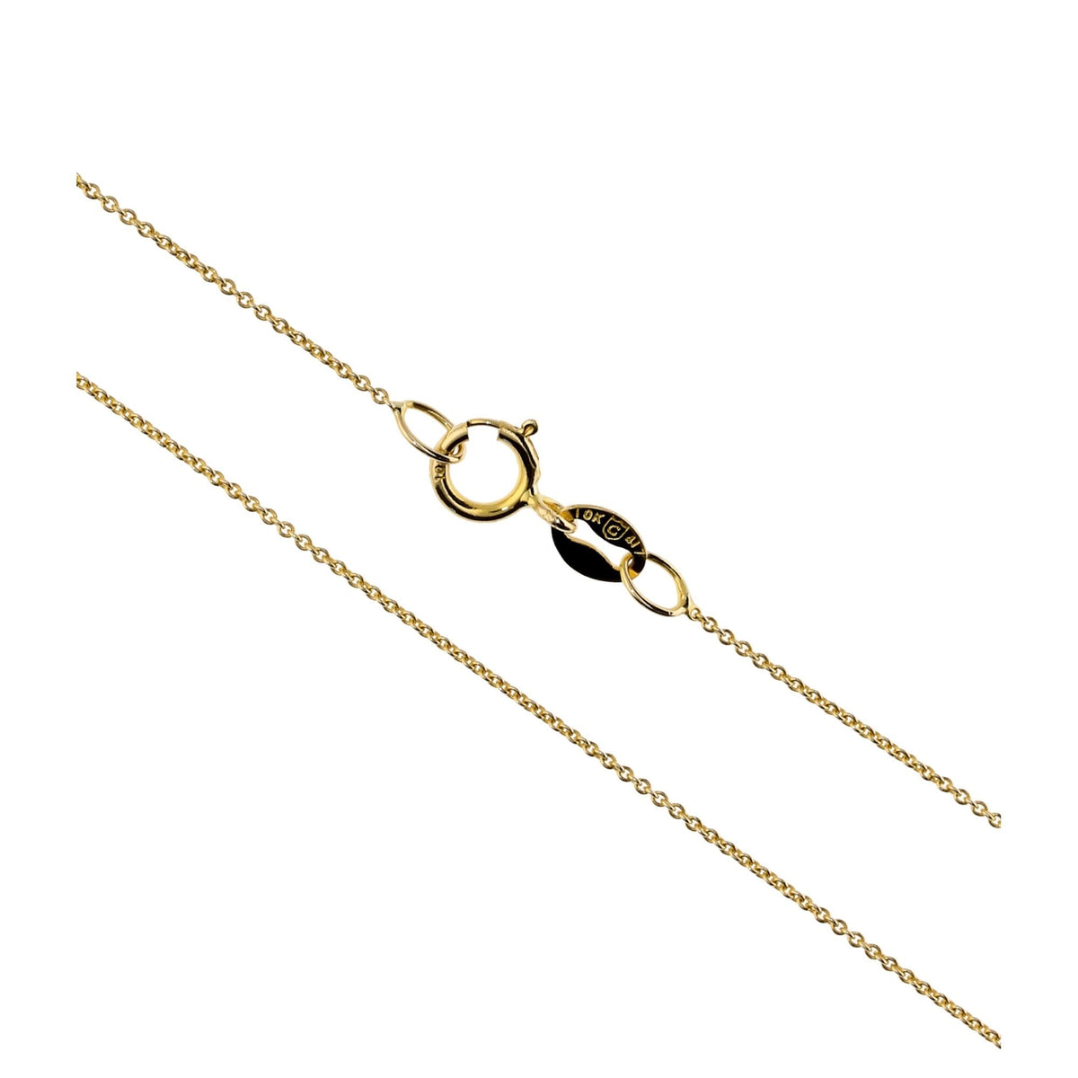 Yellow Gold Diamond Pendant & Chain - 0.50ct