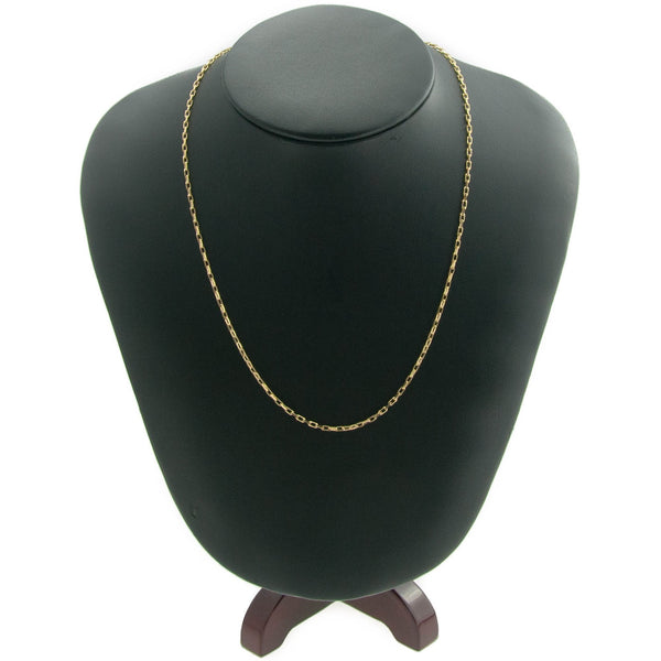 Ladies 20” 9ct Yellow Gold Diamond Cut Belcher Chain – 4.10g