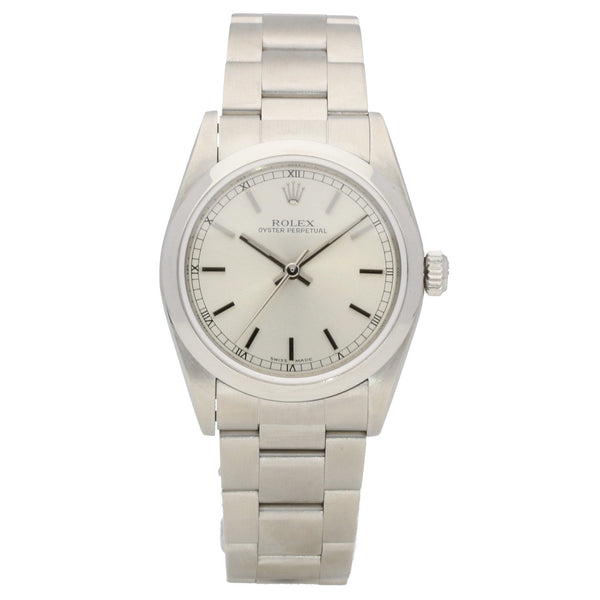 Oyster Perpetual 77080 - Mid-Size Watch - Silver Dial - 2001