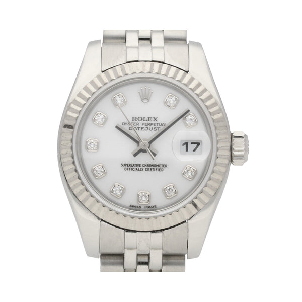 Datejust 179174 - Ladies Watch - White Diamond Dial - 2005