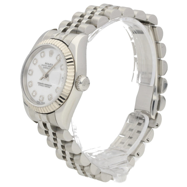 Datejust 179174 - Ladies Watch - White Diamond Dial - 2005