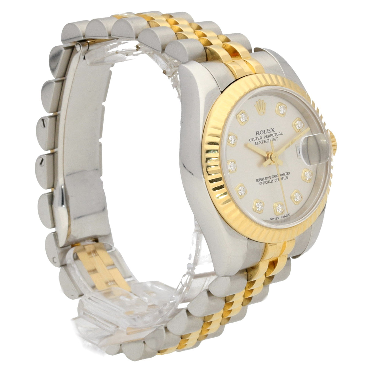 Datejust 179173 - Steel & Yellow Gold - Diamond Dial - 2004
