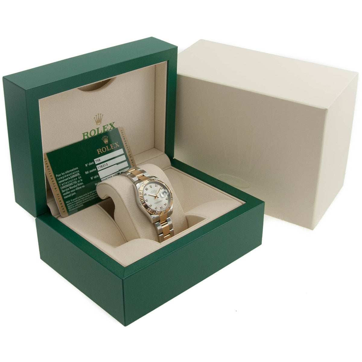 Datejust 178313 - Mid-Size Watch - Diamond Bezel & Dial - 2009