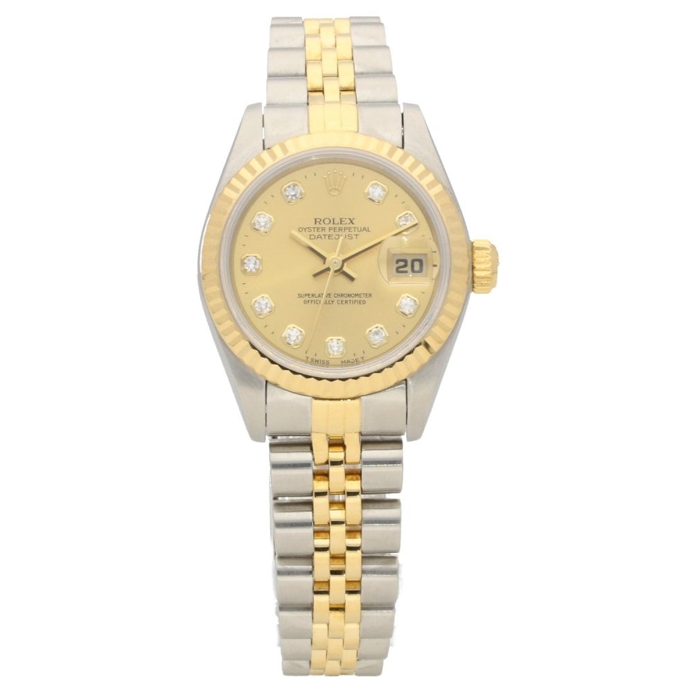 Datejust 69173 - Champagne Diamond Dial - Steel and Gold -1996