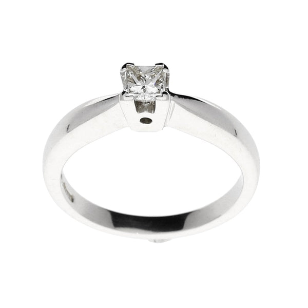 Platinum Princess Cut Engagement Ring - Size L - 0.33ct