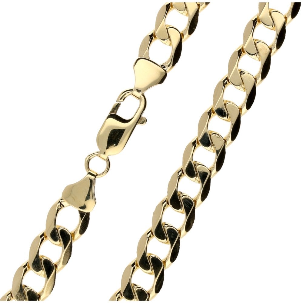 9ct Yellow 24-Inch Gold Gents Curb Chain - 58.7g