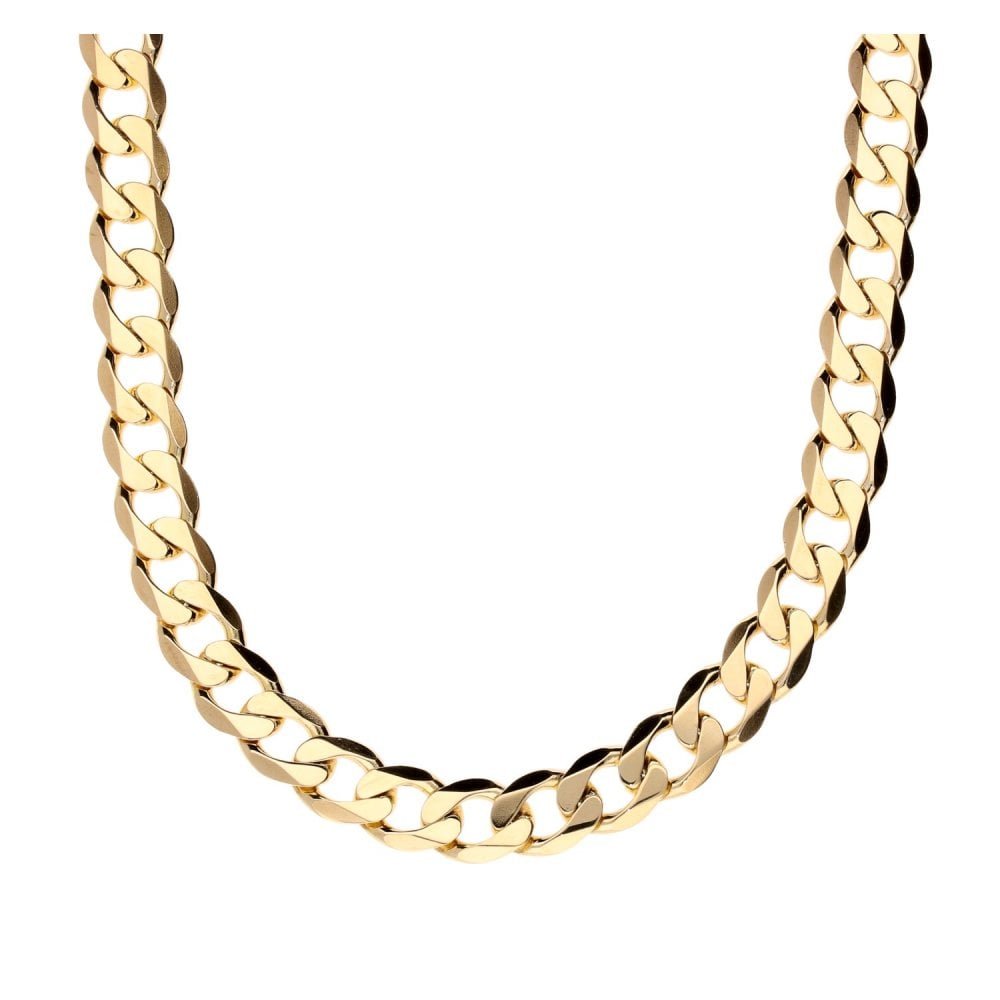 9ct Yellow Gold 22-Inch Gents Curb Chain - 51.9g