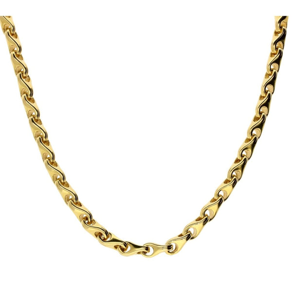 18ct Yellow Gold 16-Inch Barleycorn Chain - 40.4g