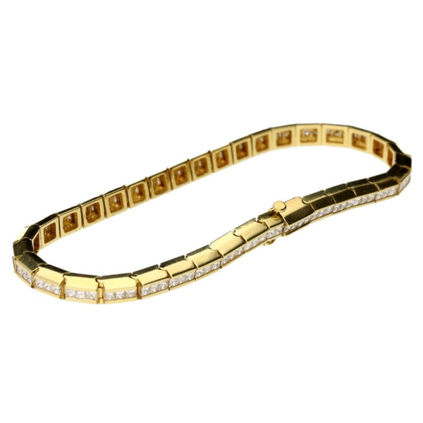 14ct Yellow Gold 3.24ct Diamond Bracelet