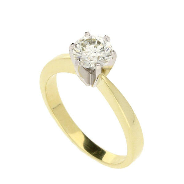 18ct Yellow Gold 0.98ct Diamond Engagement Ring